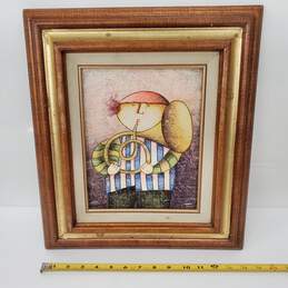 Joyce Roybal Music Painting With Frame (D)