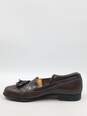 Authentic BALLY Brown Croc Tassel Loafers M 7.5 image number 2