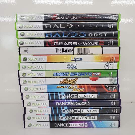 Lot of 15 Microsoft XBOX 360 Games image number 1