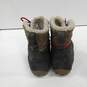 Womens Powder Summit Gray Suede Lace Up Waterproof Ankle Snow Boots Size 6 image number 4