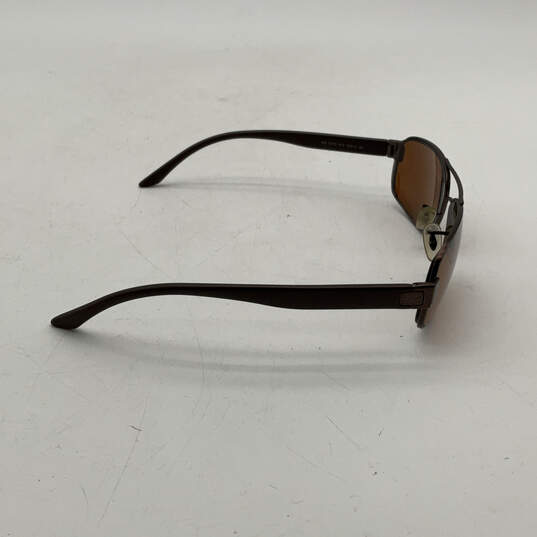 Mens RB 3273 Brown Lens Metal Full Rim Rectangle Prescription Sunglasses image number 5
