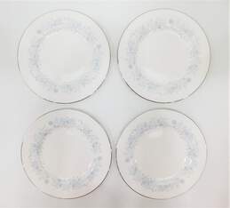 Wedgwood Blue Belle Fleur Dinner Plates Bone China Made in England Set of4