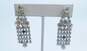 Vintage Icy Clear Rhinestone Necklace Dangle Earrings Bracelet & Brooch 43.5g image number 3