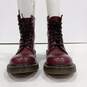 Women's Brick Red Leather Boots Size 7 image number 4
