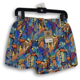 NWT Womens Multicolor Printed Elastic Waist Pull-On Baggies Shorts Size XS