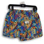 NWT Womens Multicolor Printed Elastic Waist Pull-On Baggies Shorts Size XS image number 1