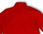 Womens Red Knitted Mock Neck Long Sleeve Pullover Sweater Size Medium image number 4