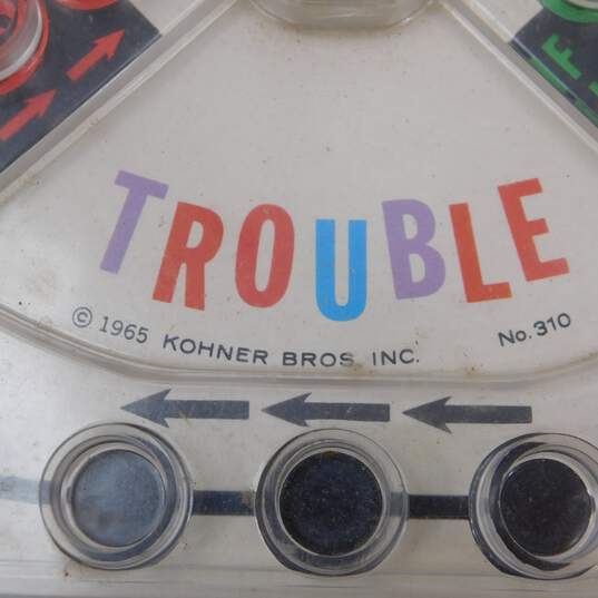 Vintage Kohner Bros Trouble Pop-O-Matic Board Game image number 4