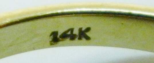Elegant 14K Yellow Gold 0.15cttw Diamond & London Blue Topaz Ring 2.9g image number 5