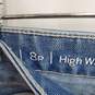 Talbots High Waist Modern Ankle Blue Cotton Blend Straight Leg Jeans WM Size 8p NWT image number 3
