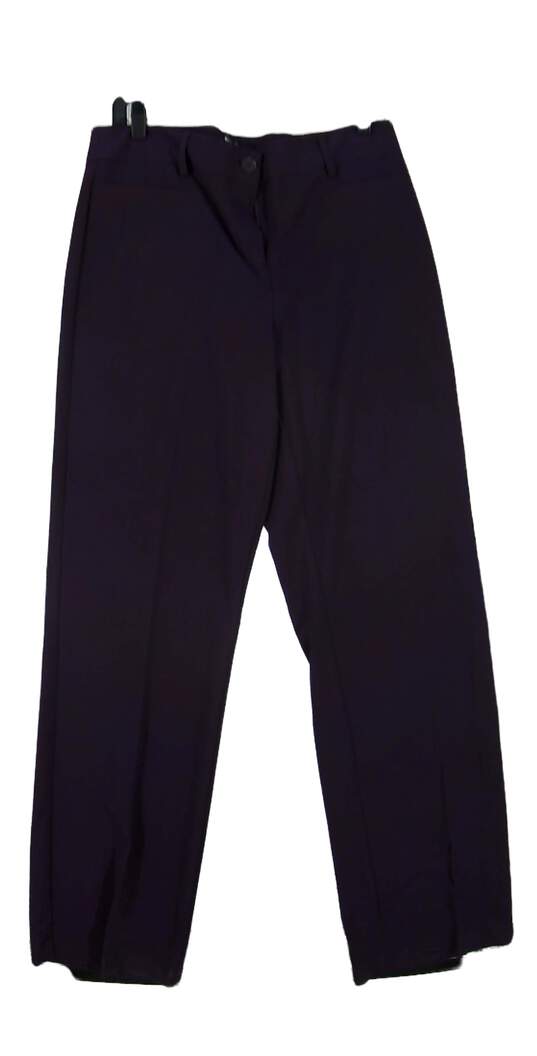 NWT Studio 1940 Womens Burgundy Flat Front Pockets Slacks Dress Pants Size 8M image number 1