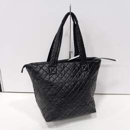 Adrienne Vittadini Black Quilted Nylon Collection Tote Bag alternative image
