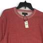 NWT Express Womens Red Crew Neck Long Sleeve Pullover Sweater Size L image number 3