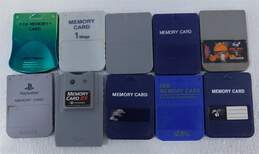 10 Count Sony PS1 Memory Card Lot