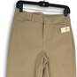 NWT Old Navy Womens Khaki Flat Front Straight Leg Chino Pants Size 4 image number 3