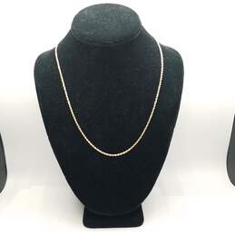BBB 14K Gold 2mm Rope Chain Necklace 7.6g