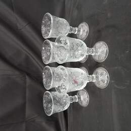 Vintage Bundle of Six 1976 Avon Heart & Diamond Water Glasses