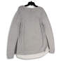 NWT Womens Gray Shirttail Hem Long Sleeve Pullover Sweater Size XL image number 2