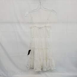 Lulus White Cotton Blend Baby Doll Slip Dress WM Size XS NWT