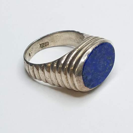 Sterling Silver Lapis Sz 7 3/4 Ring 13.8g image number 4
