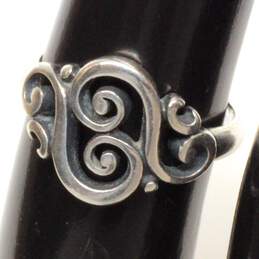 James Avery Sterling Silver Scroll Ring Size 4.5