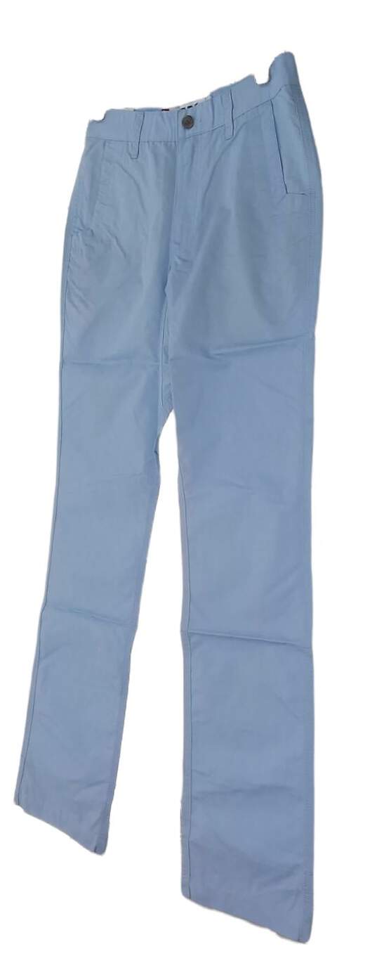 NWT Mens Blue Flat Front Slash Pockets Straight Leg Chino Pants Size 30X34 image number 3