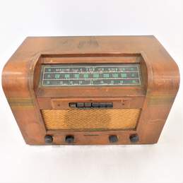 VNTG Westinghouse Brand WR-290 Model Wooden Tabletop Tube Radio w/ Power Cable (Parts and Repair)