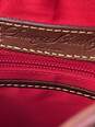Certified Authentic Dooney Bourke Brown Leather Crossbody Bag image number 6