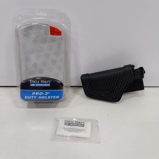 Uncle Mike's Law Enforcement Pro -3 Duty Holster Size 22 Left Hand image number 1