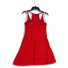 NWT Womens Red Scoop Neck Sleeveless Knee Length A-Line Dress Size Small alternative image