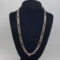 Sterling Silver Figaro Chain Link 22" Necklace 73.5g image number 1
