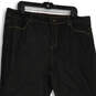 NWT Womens Black Denim Dark Wash Pockets Straight Leg Jeans Size 20/35 image number 3
