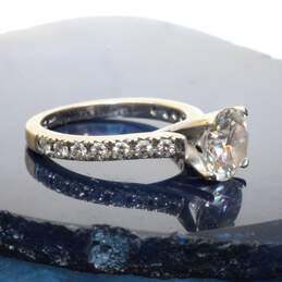 14K White Gold Moissanite Engagement Ring Size 5.25 alternative image