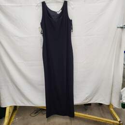 NWT VTG Bob Mackie's WM's Polyester Black Evening Formal Slip Dress Size 14