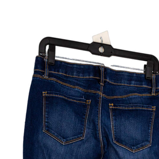 Womens Blue Medium Wash Denim Pocket Stretch Skinny Leg Jeans Size 8 image number 4