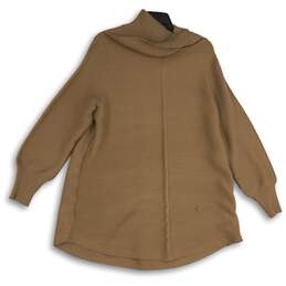 NWT By Cyrus Womens Light Brown Turtleneck Long Sleeve Pullover Sweater Size 1X alternative image