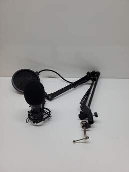 Bundle Untested Zing You Condenser Microphone w/ Stand & Windscreen