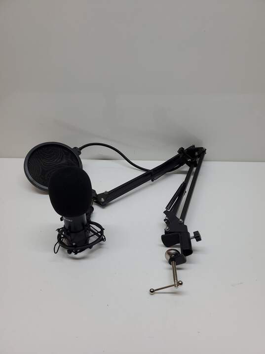 Bundle Untested Zing You Condenser Microphone w/ Stand & Windscreen image number 1