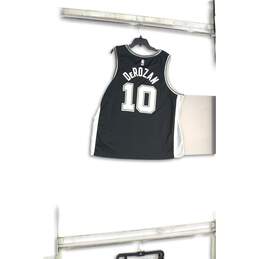 Nike Mens Black San Antonio Spurs DeMar DeRozan #10 NBA Swingman Jersey Size 3XL alternative image