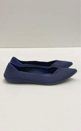 Rothy's The Flat Pointed Toe Knit Flats Navy 8.5
