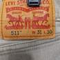 Levi's 511 Straight Tan Jeans Men's Size 31x30 image number 3