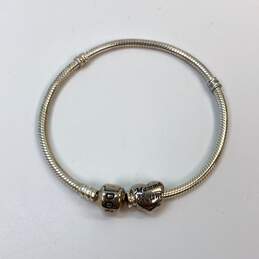 Designer Pandora S 925 ALE Sterling Silver Snake Chain Bracelet With Charm alternative image