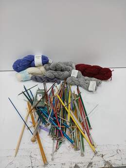 Bundle of Assorted Yarn & Crochet Hooks