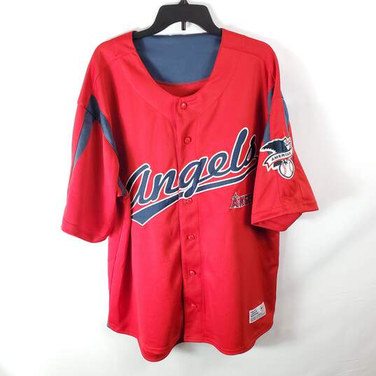 All Star Men Red MLB LA Angels Jersey XL image number 3