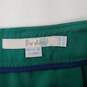 Boden WM's Cotton Blend Green & Blue Embroidered Skirt Size 12 US image number 3