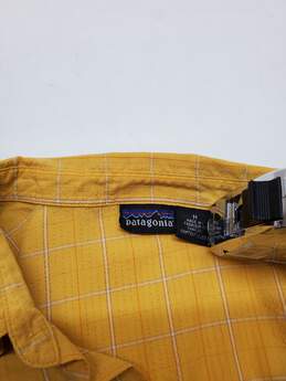 Patagonia Yellow Short Sleeve Button Up Shirt Size M alternative image