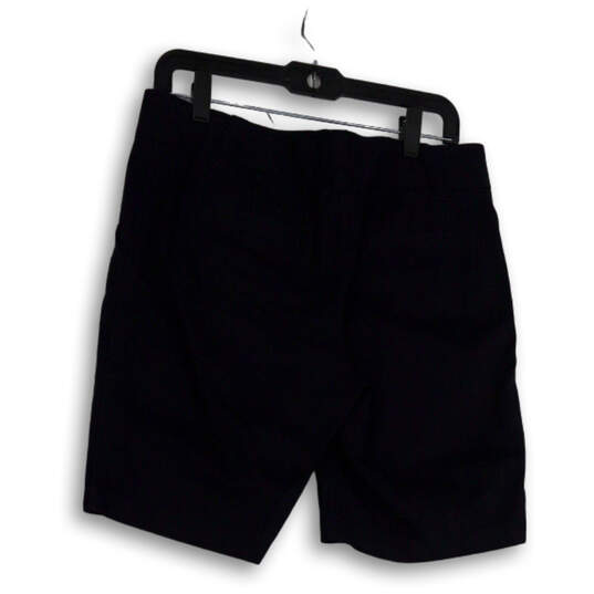 Womens Blue Flat Front Slash Pockets Regular Fit Golf Chino Shorts Size 6 image number 2