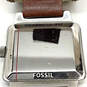 Designer Fossil Adjustable Leather Strap Square Dial Analog Wristwatch image number 4