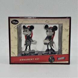 Disney Store Mickey & Minnie Mouse Anniversary Edition Ornament Set IOB