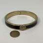 Designer Vera Bradley Gold-Tone Black Enamel Round Shape Bangle Bracelet image number 3